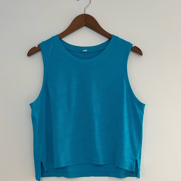 Lululemon Train to Be Tank *Camo in Turquoise Tide - Picture 5 of 8